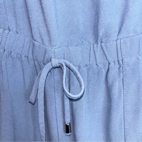 Miss Posh Blue Women's Jumpsuit XL Sleeveless Drawstring Waist Pockets Cargo - Picture 8 of 9